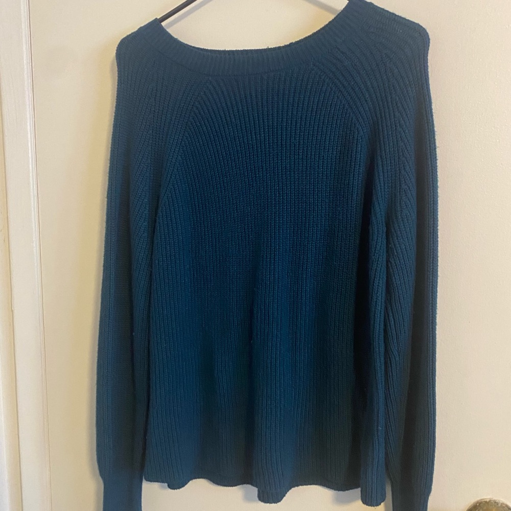 Jessica Simpson teal sweater